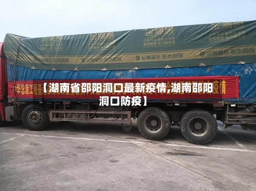 【湖南省邵阳洞口最新疫情,湖南邵阳洞口防疫】-第1张图片