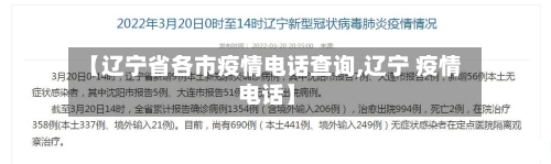 【辽宁省各市疫情电话查询,辽宁 疫情 电话】-第2张图片
