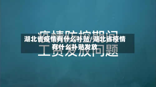湖北省疫情有什么补贴/湖北省疫情有什么补贴发放-第1张图片