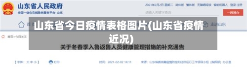 山东省今日疫情表格图片(山东省疫情近况)-第2张图片