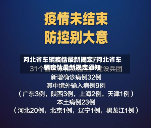 河北省车辆疫情最新规定/河北省车辆疫情最新规定通知-第1张图片