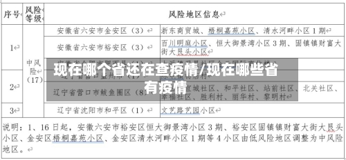 现在哪个省还在查疫情/现在哪些省有疫情-第1张图片