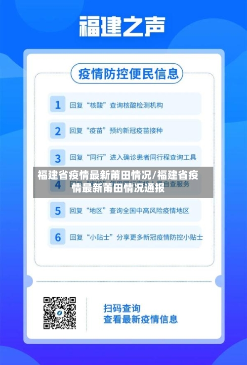 福建省疫情最新莆田情况/福建省疫情最新莆田情况通报-第1张图片