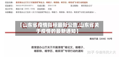 【山东省疫情指标最新公告,山东省关于疫情的最新通知】-第2张图片