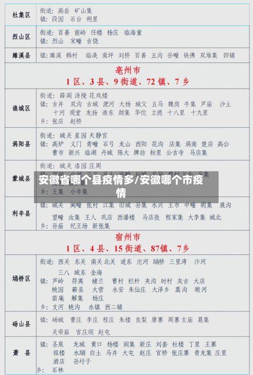 安徽省哪个县疫情多/安徽哪个市疫情-第3张图片
