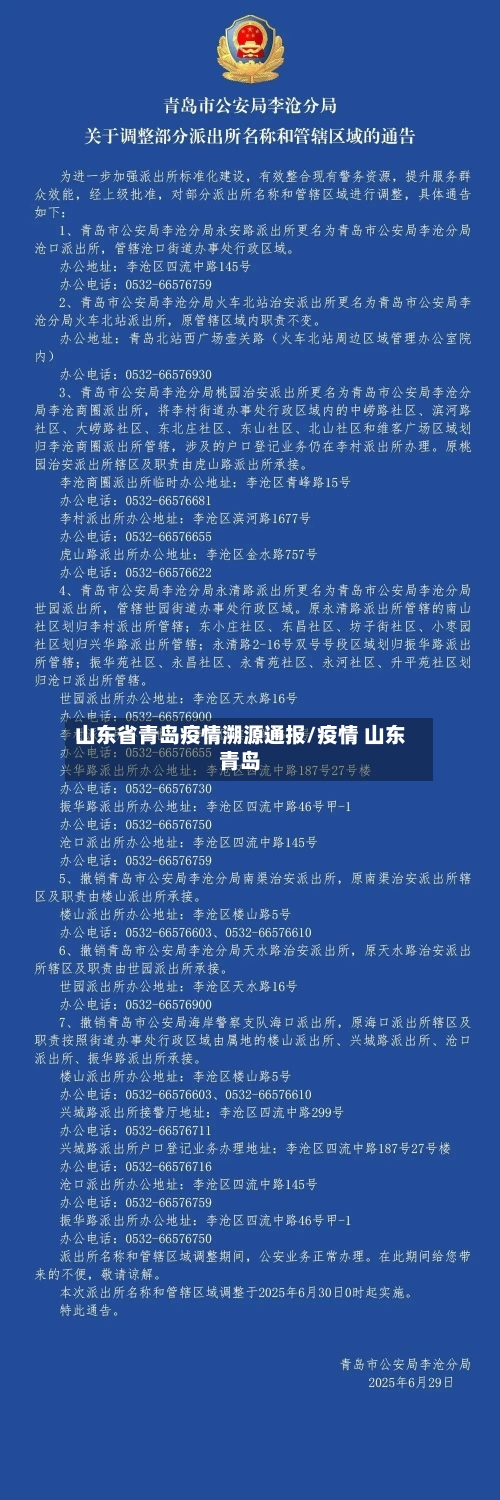 山东省青岛疫情溯源通报/疫情 山东青岛-第1张图片