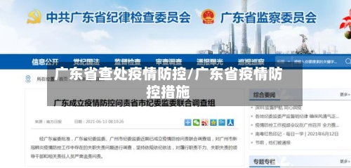 广东省查处疫情防控/广东省疫情防控措施-第1张图片