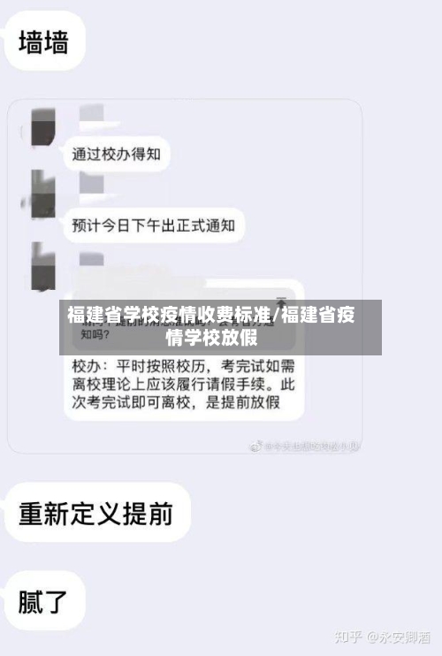 福建省学校疫情收费标准/福建省疫情学校放假-第3张图片