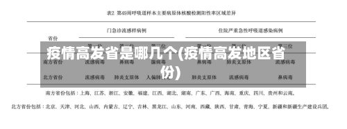 疫情高发省是哪几个(疫情高发地区省份)-第1张图片